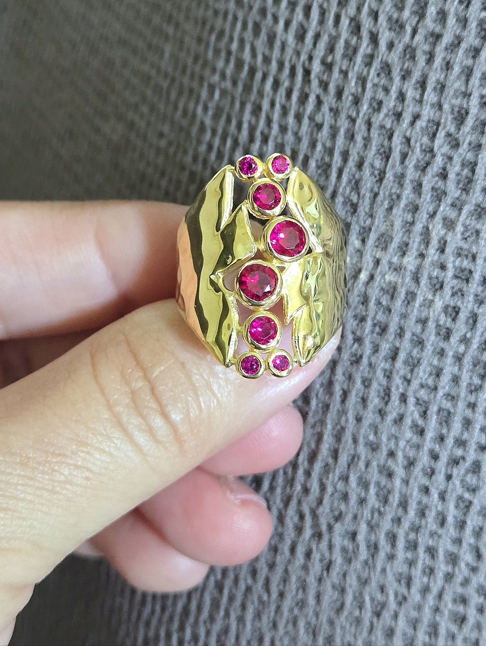 Shivam Lab🧪 Created Ruby Statement Ring💍 - NWT - Picture 16 of 16